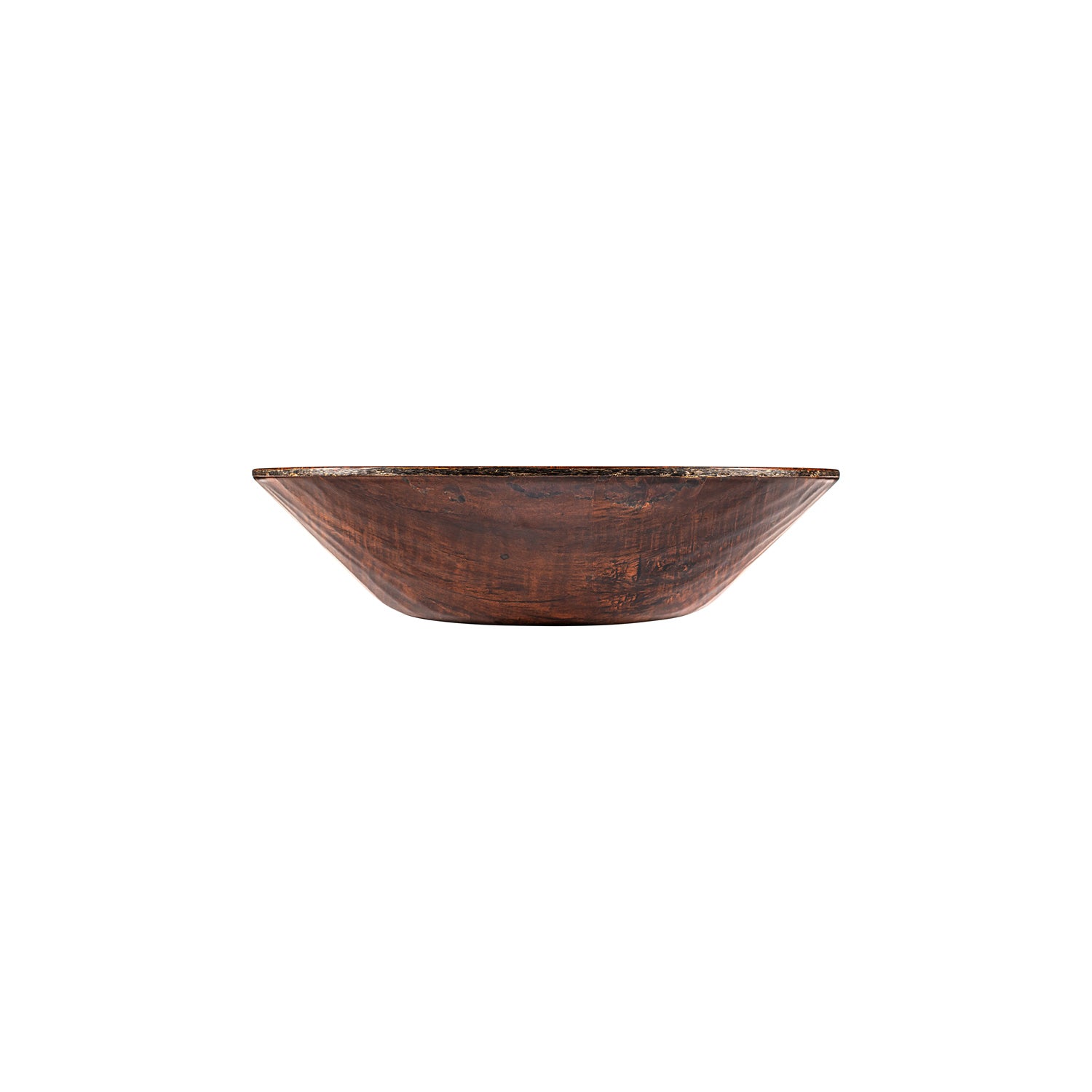 Round Brown Composite Bowldia.13.5" h:3.25" 4.46 qt.