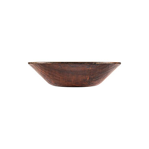 Round Brown Composite Bowldia.15.75" h:4.25" 7 qt.