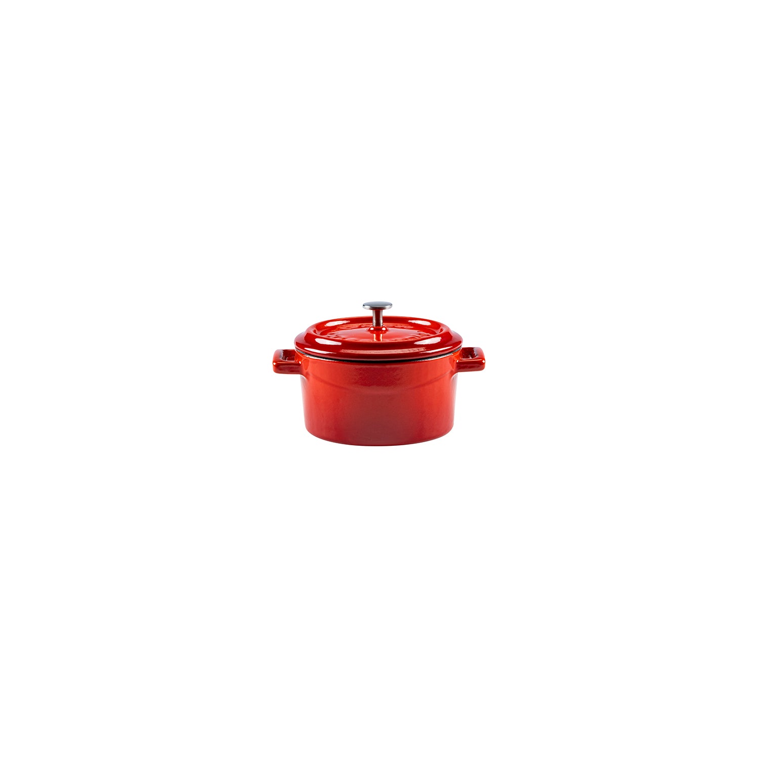 Round Red Dutch Oven dia.4" h:2" 13 oz.