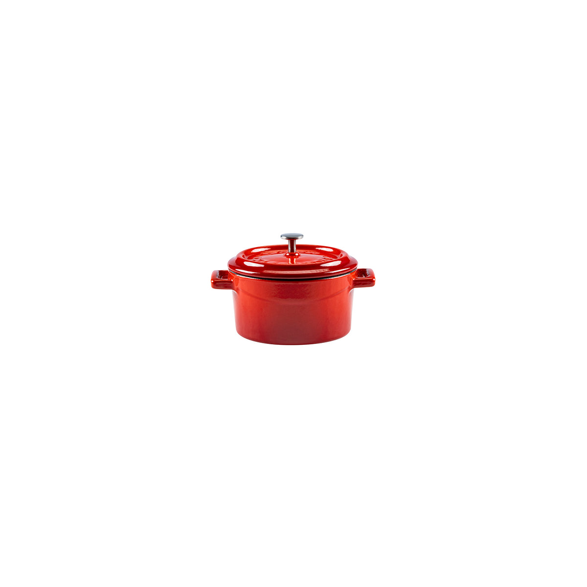 Round Red Dutch Oven dia.4" h:2" 13 oz.