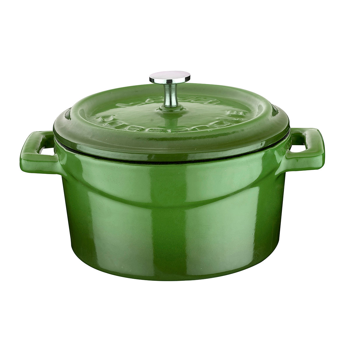 Round Green Dutch Oven dia.7.75" h:4" 3 qt