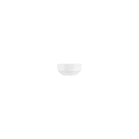 Porcelain X-tanbul dia.3" h:1.25" 3 oz. Round White Porcelain Bowl (Set of 4)