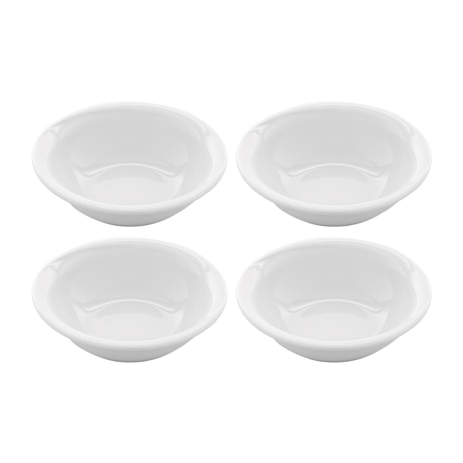 X-tanbul Round White Porcelain Bowl dia.5.75" h:1.5" 10 oz. (Set of 4)