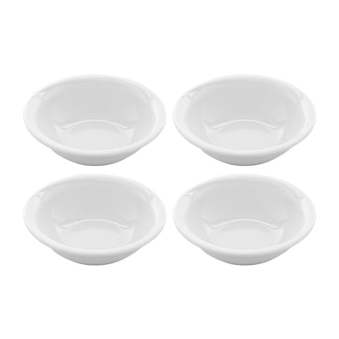 X-tanbul Round White Porcelain Bowl dia.5.75" h:1.5" 10 oz. (Set of 4)