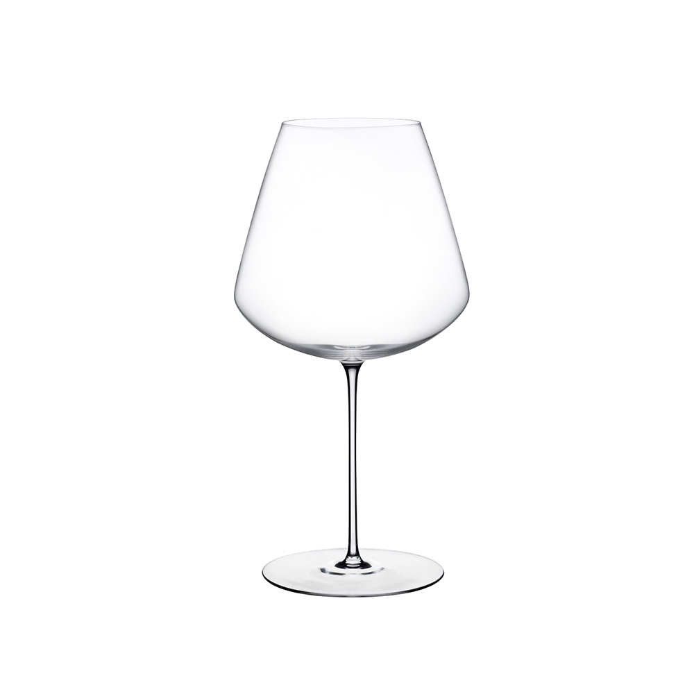 Bella Vino Set of 2 Extra Large Crystal Wine Glasses with Stem - 32oz.