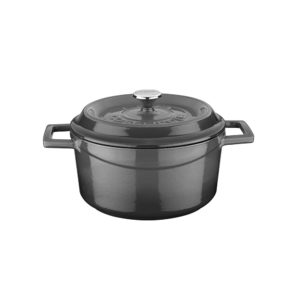 Gray 9.5 Inch 4 Qt. Cast Iron Pot - Turgla Home